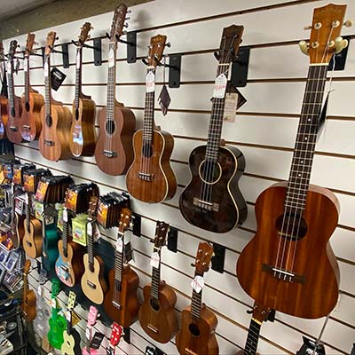 image of ukuleles for sale from WestSide Music